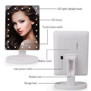Professional Magnifying Mirror With LED - Feminess
