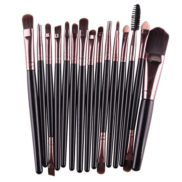 Set of 15 Professional Makeup Brushes - Feminess