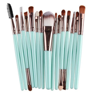 Set of 15 Professional Makeup Brushes - Feminess