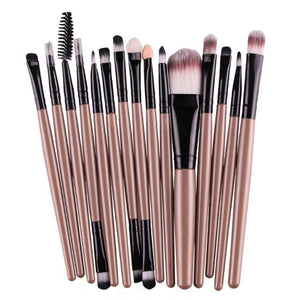 Set of 15 Professional Makeup Brushes - Feminess