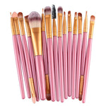 Set of 15 Professional Makeup Brushes - Feminess