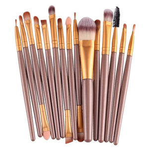 Set of 15 Professional Makeup Brushes - Feminess