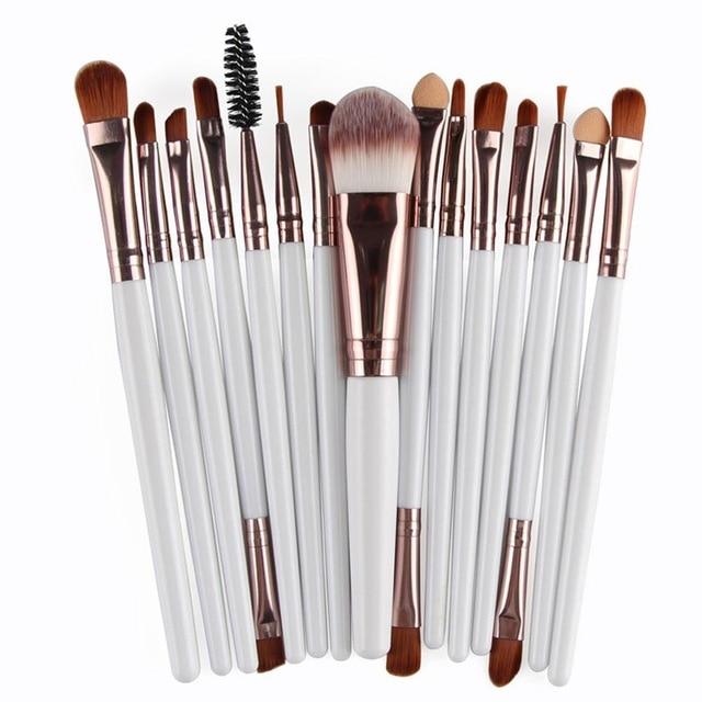 Set of 15 Professional Makeup Brushes - Feminess