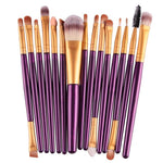 Set of 15 Professional Makeup Brushes - Feminess