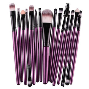 Set of 15 Professional Makeup Brushes - Feminess