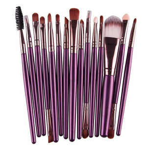 Set of 15 Professional Makeup Brushes - Feminess