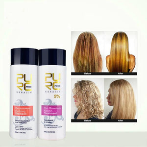Hair Straightening Treatment + Purifying Shampoo - Feminess