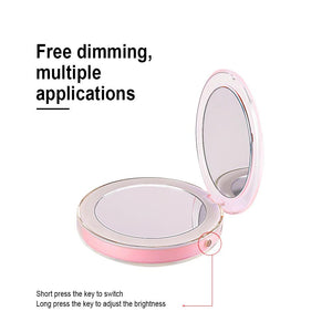 Mini Magnifying LED Mirror - Feminess