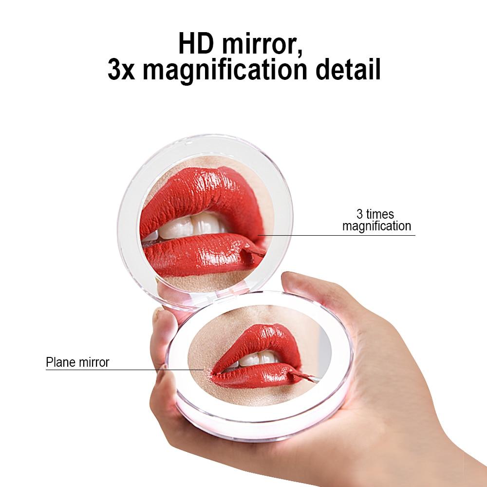 Mini Magnifying LED Mirror - Feminess