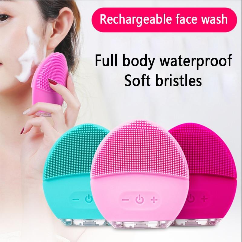Electric Facial Cleansing Silicone Brush - Feminess
