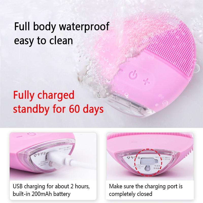 Electric Facial Cleansing Silicone Brush - Feminess