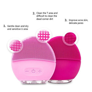 Electric Facial Cleansing Silicone Brush - Feminess